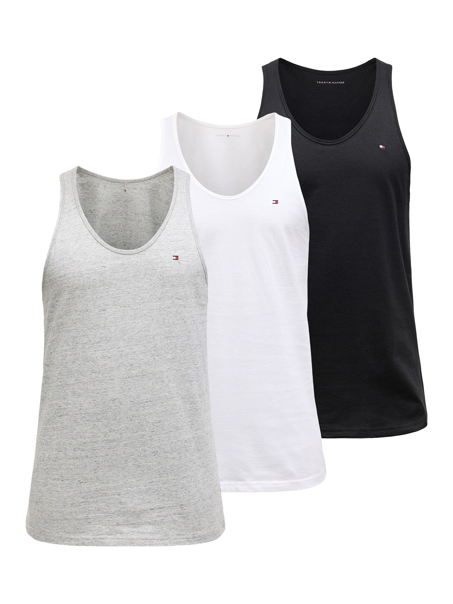 Tommy Hilfiger Underwear Maiou  gri amestecat / negru / alb