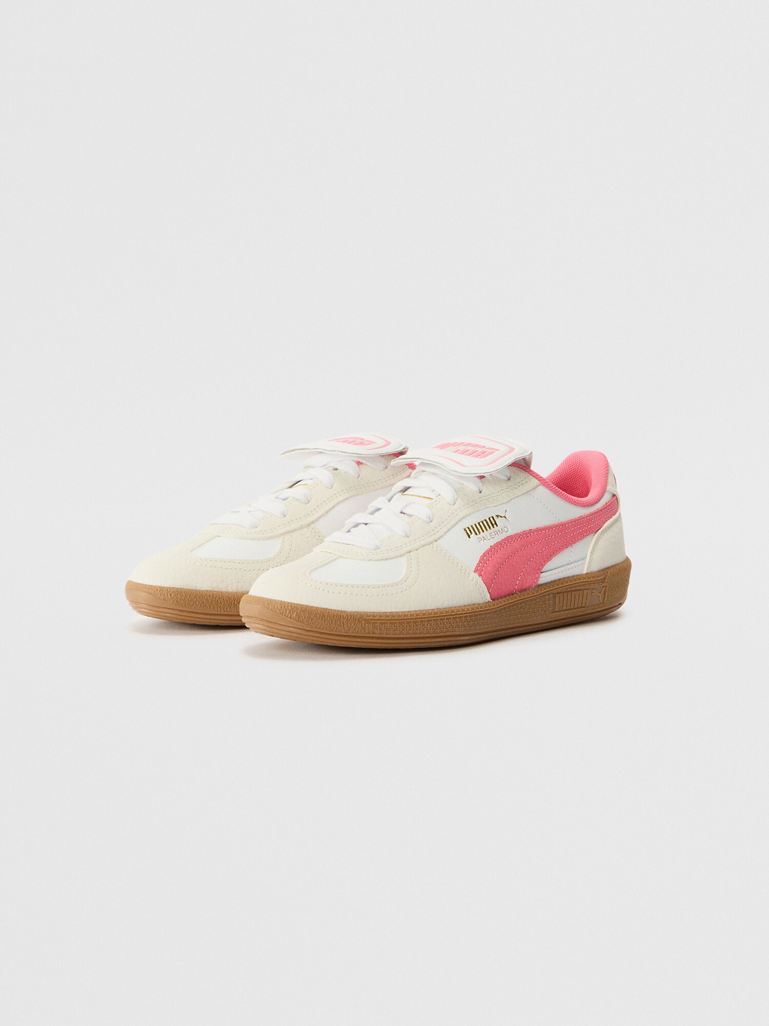PUMA Sneaker Palermo Premium bej / roz / alb