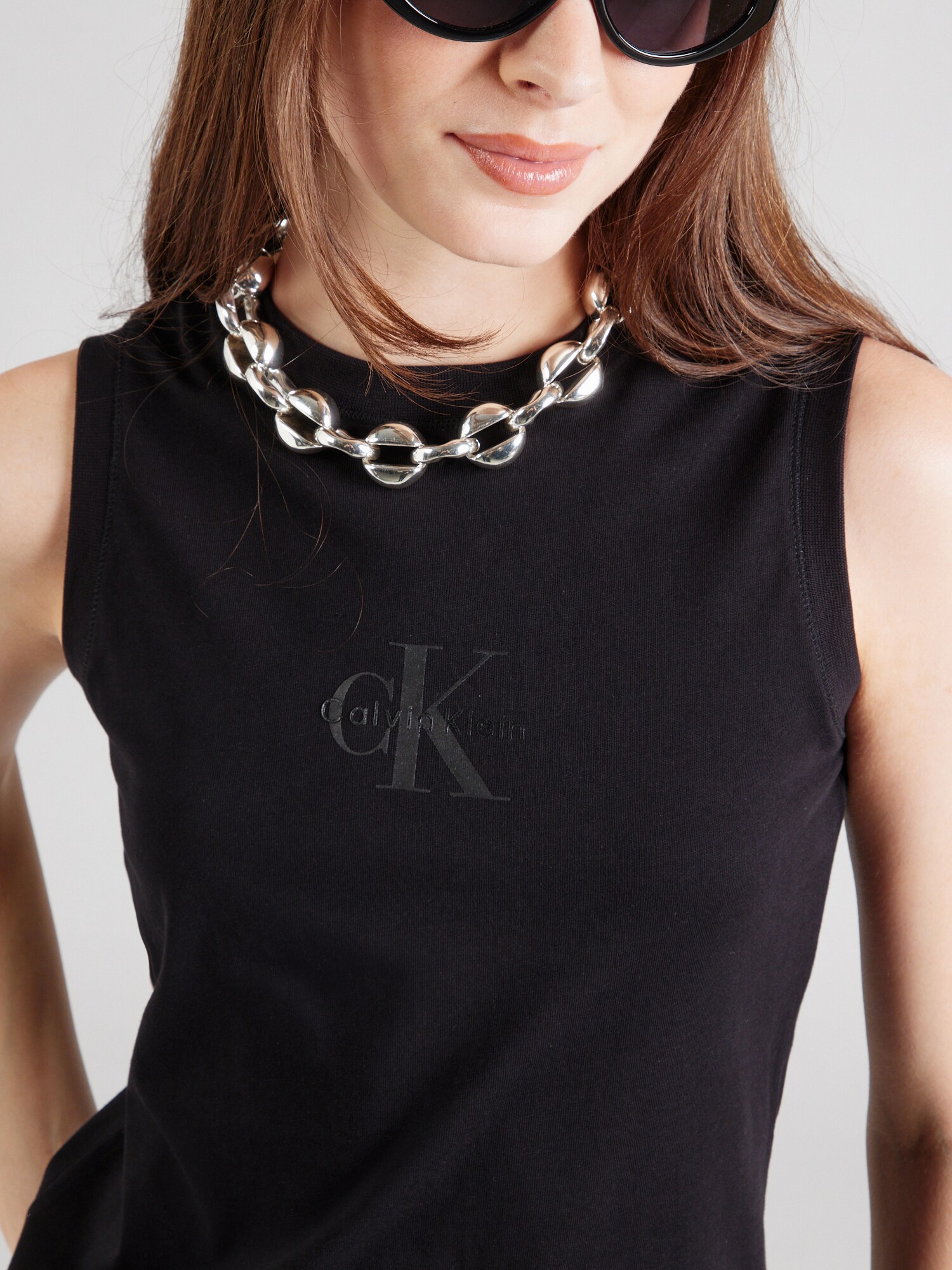 Calvin Klein Jeans Top čierna (obrázok 5)