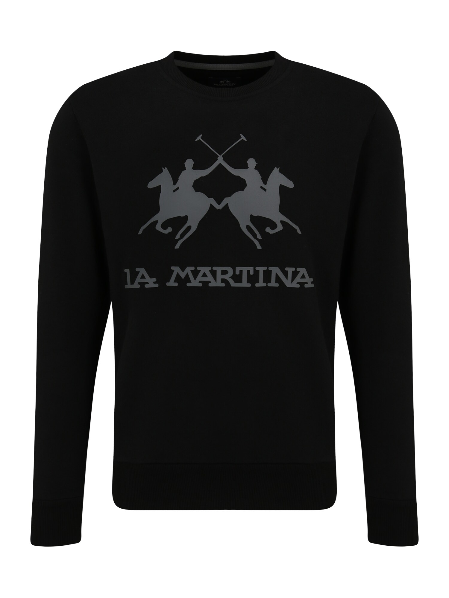 La Martina Sweatshirt  cinzento / preto