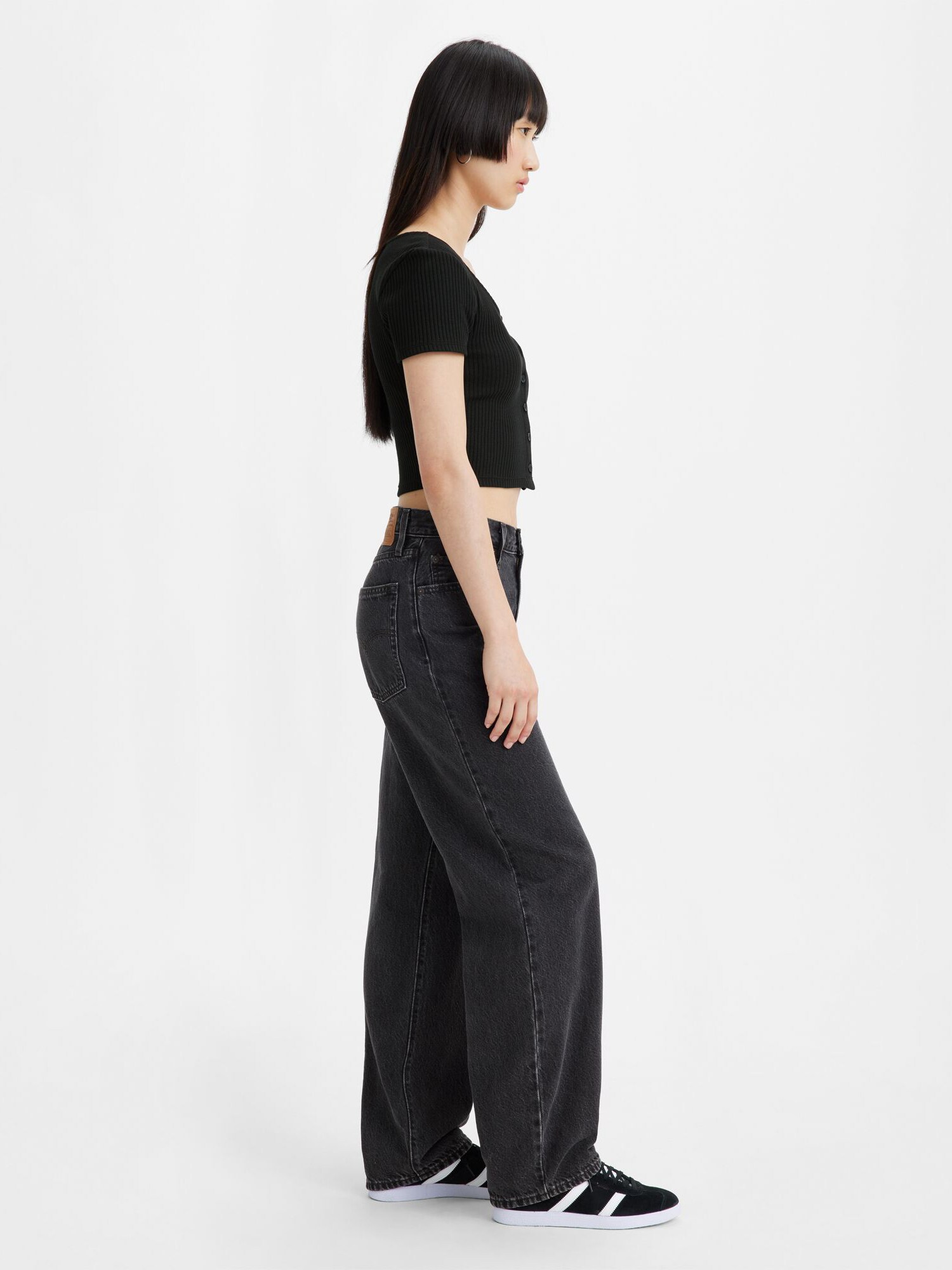 LEVI'S ® Džínsy 'Baggy Dad Jeans' čierny denim (obrázok 6)