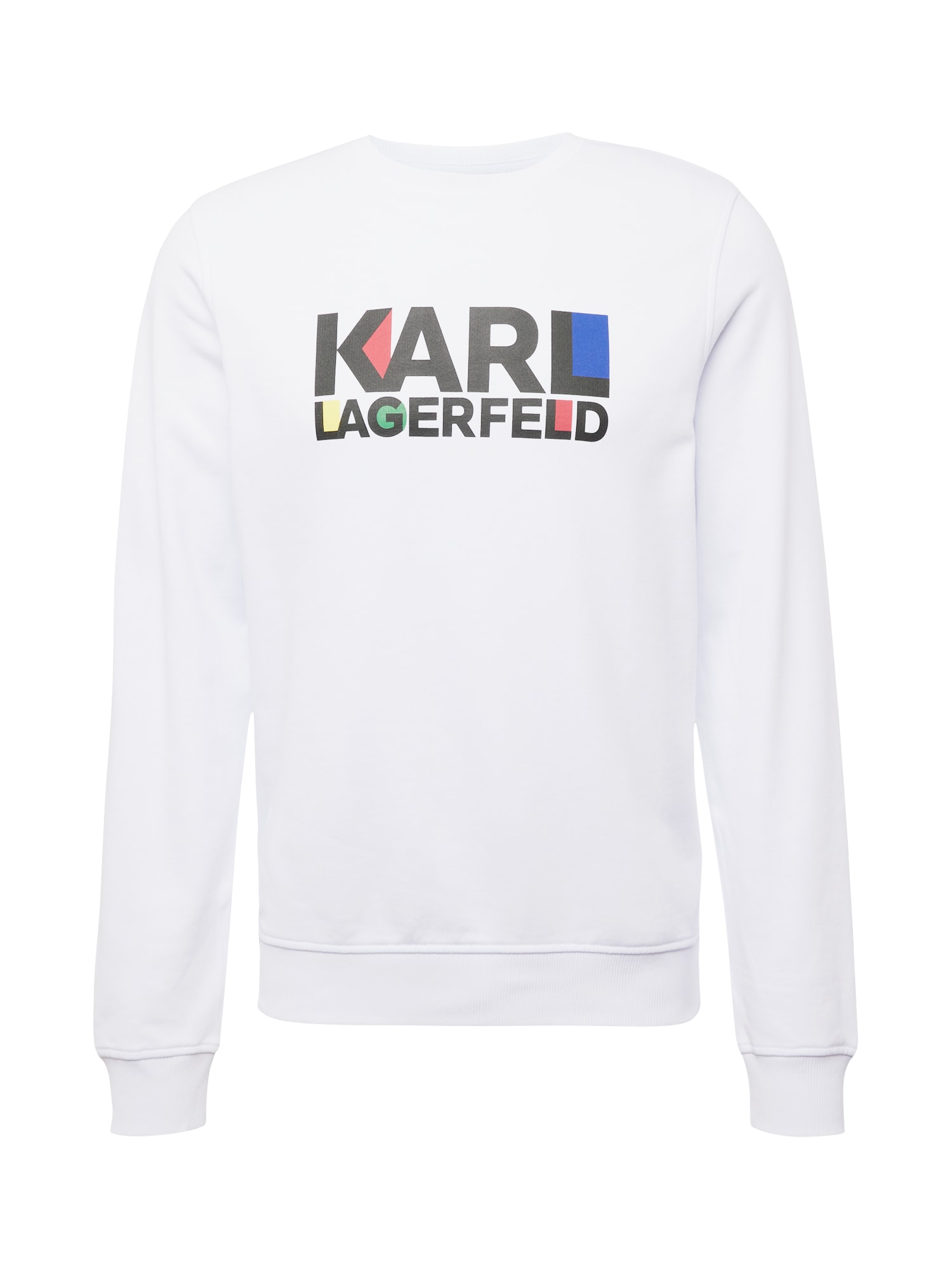 Karl Lagerfeld Суичър  небесносиньо / червено / черно / мръсно бяло