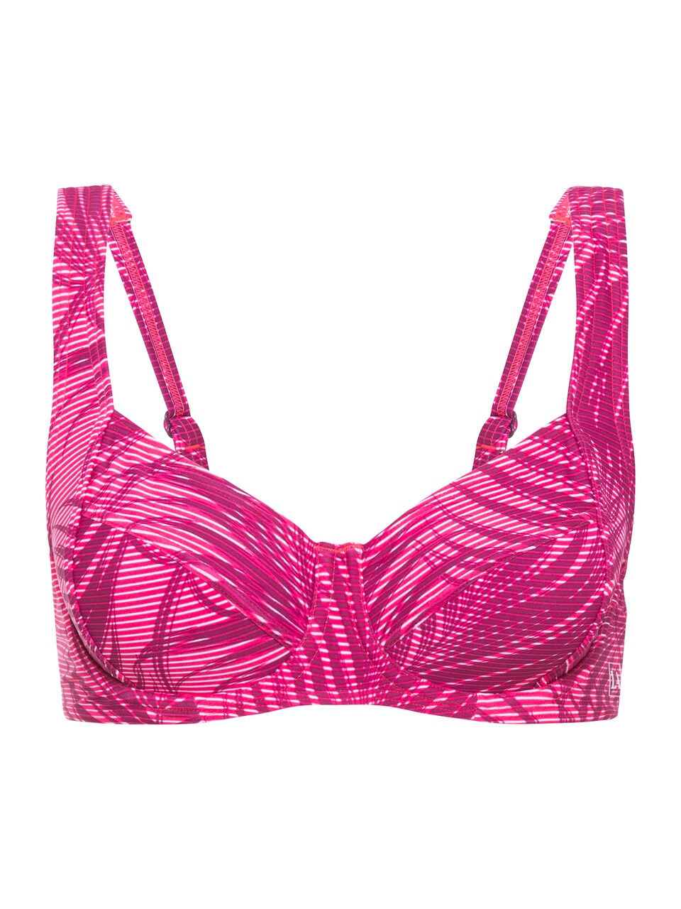 Sportbikinitopp rosa / bordeaux