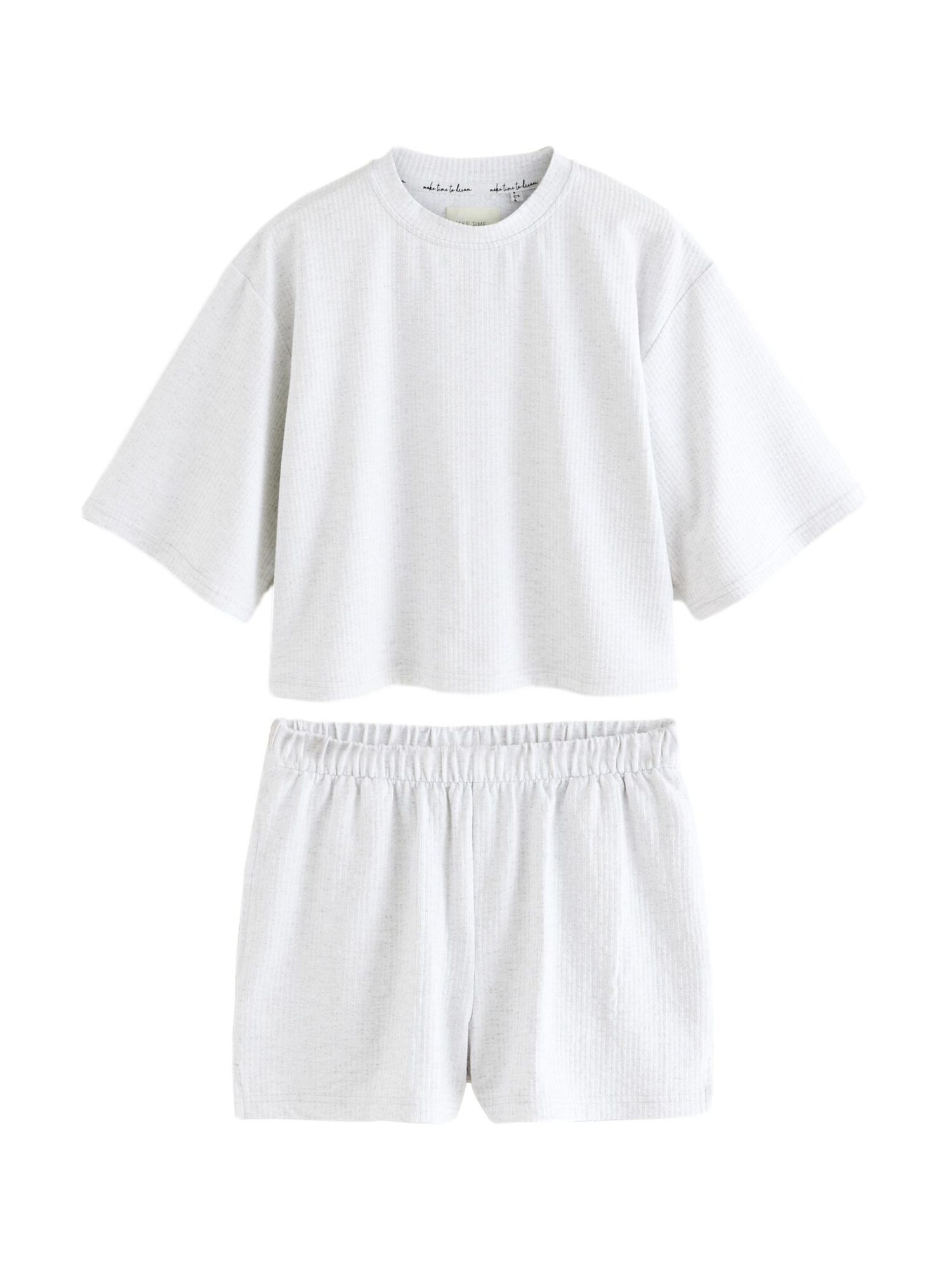 Next Pijama  galben pastel / gri deschis