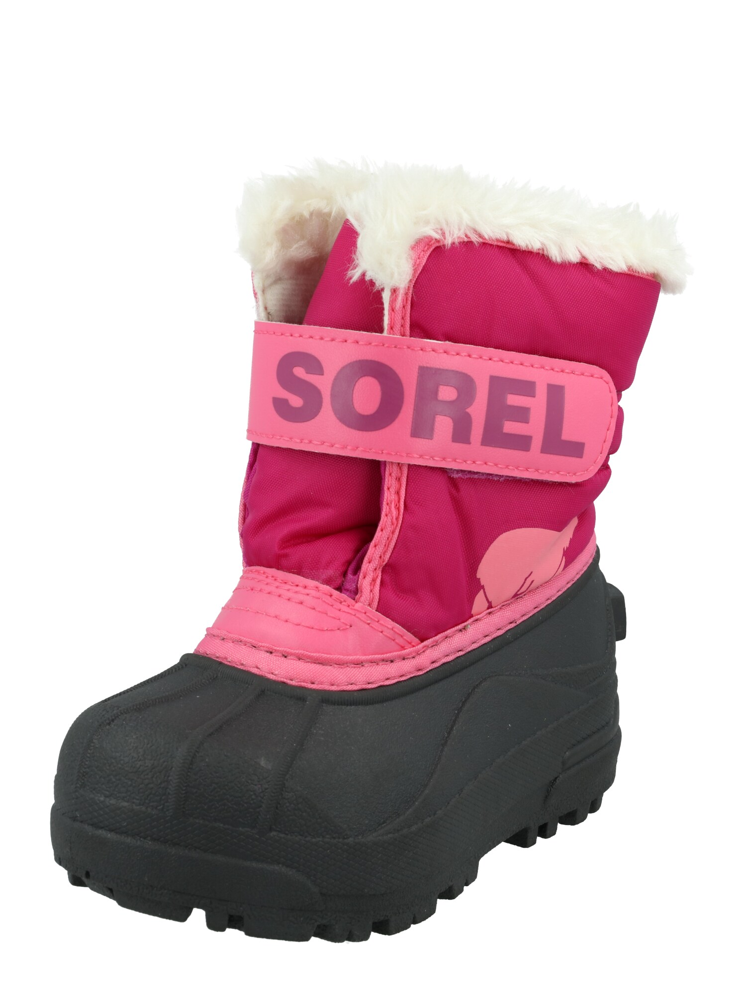 SOREL Sniego batai ciklameno spalva / rožinė / juoda