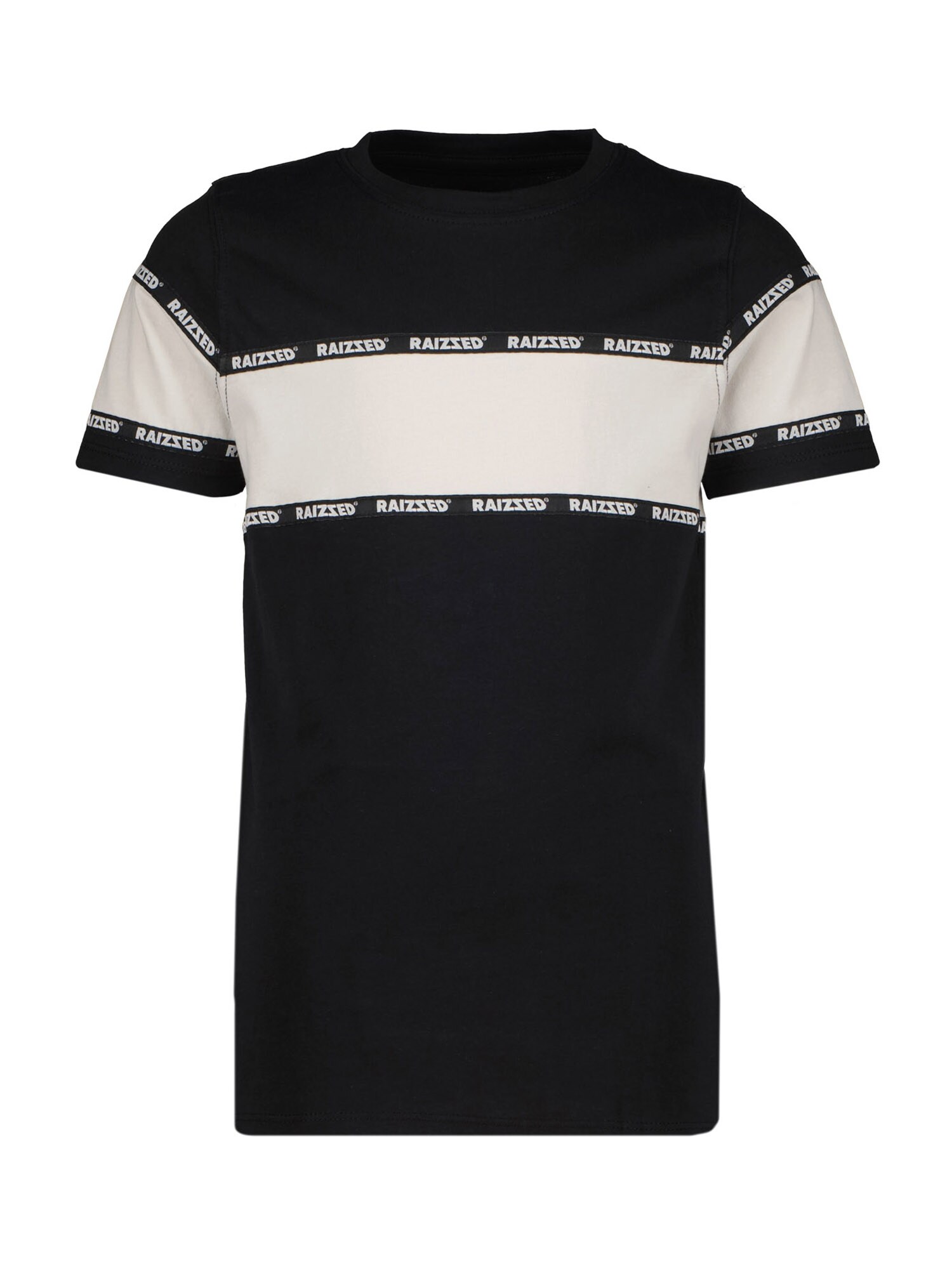 Raizzed Marškinėliai 'HOULTON' juoda / smėlio spalva