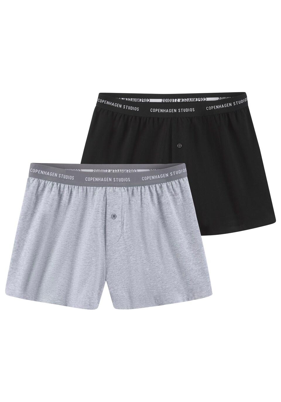 Boxershorts grå / gråmelerad / svart