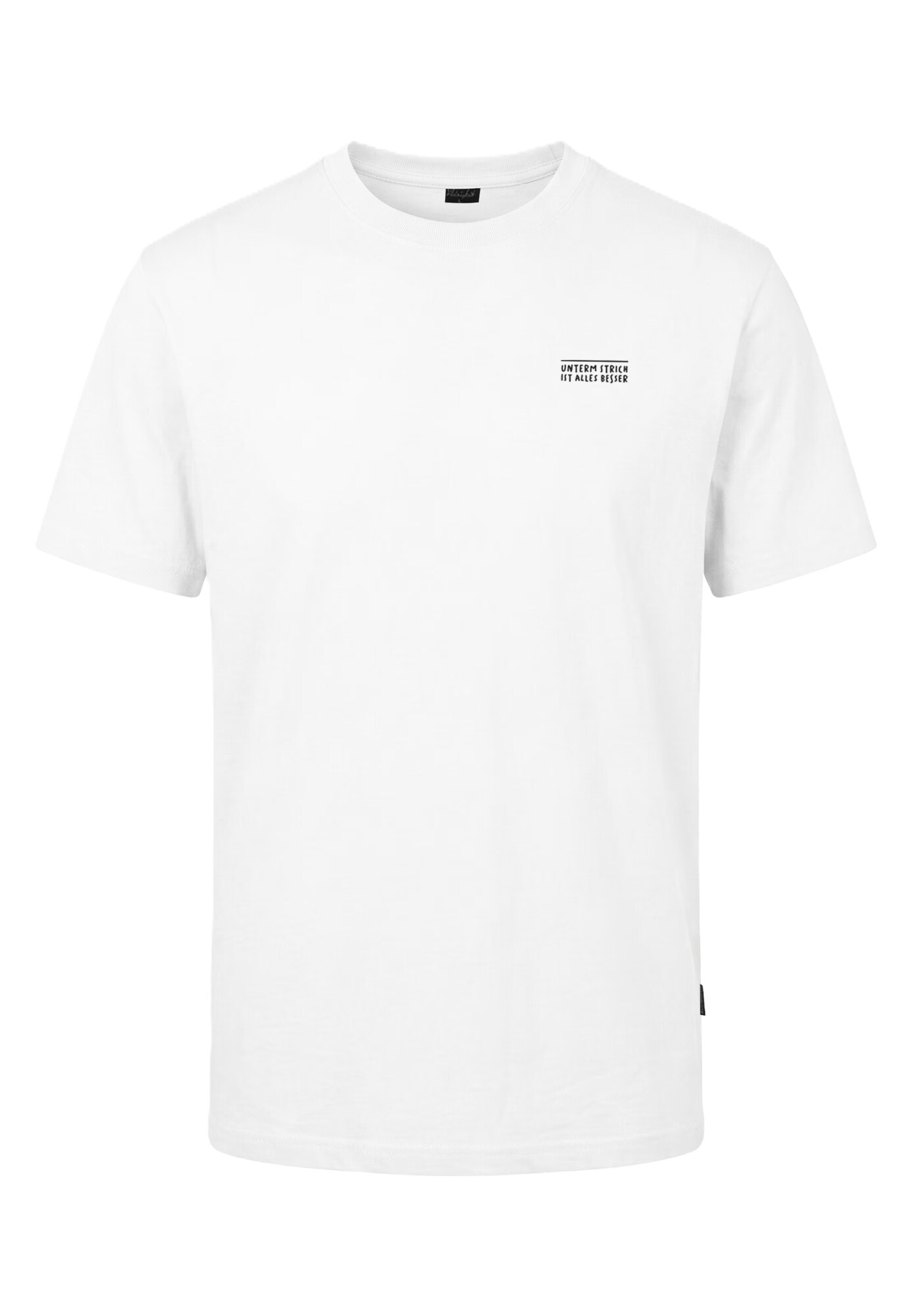 Kleinigkeit Camiseta 'Unterm Strich'  negro / blanco