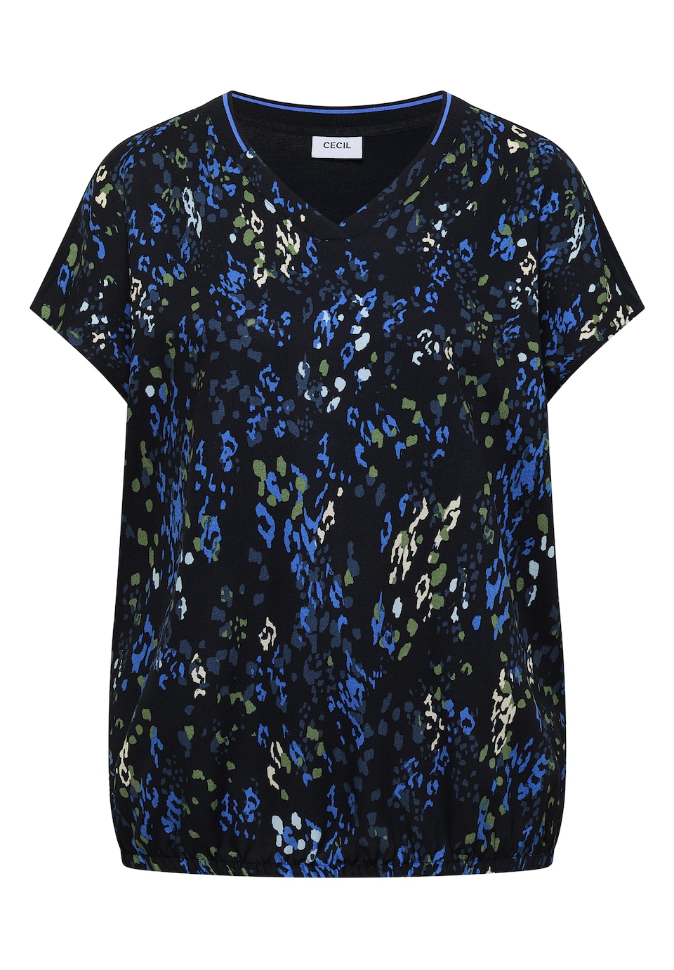 T-shirt blå / mörkblå / ljusgrön
