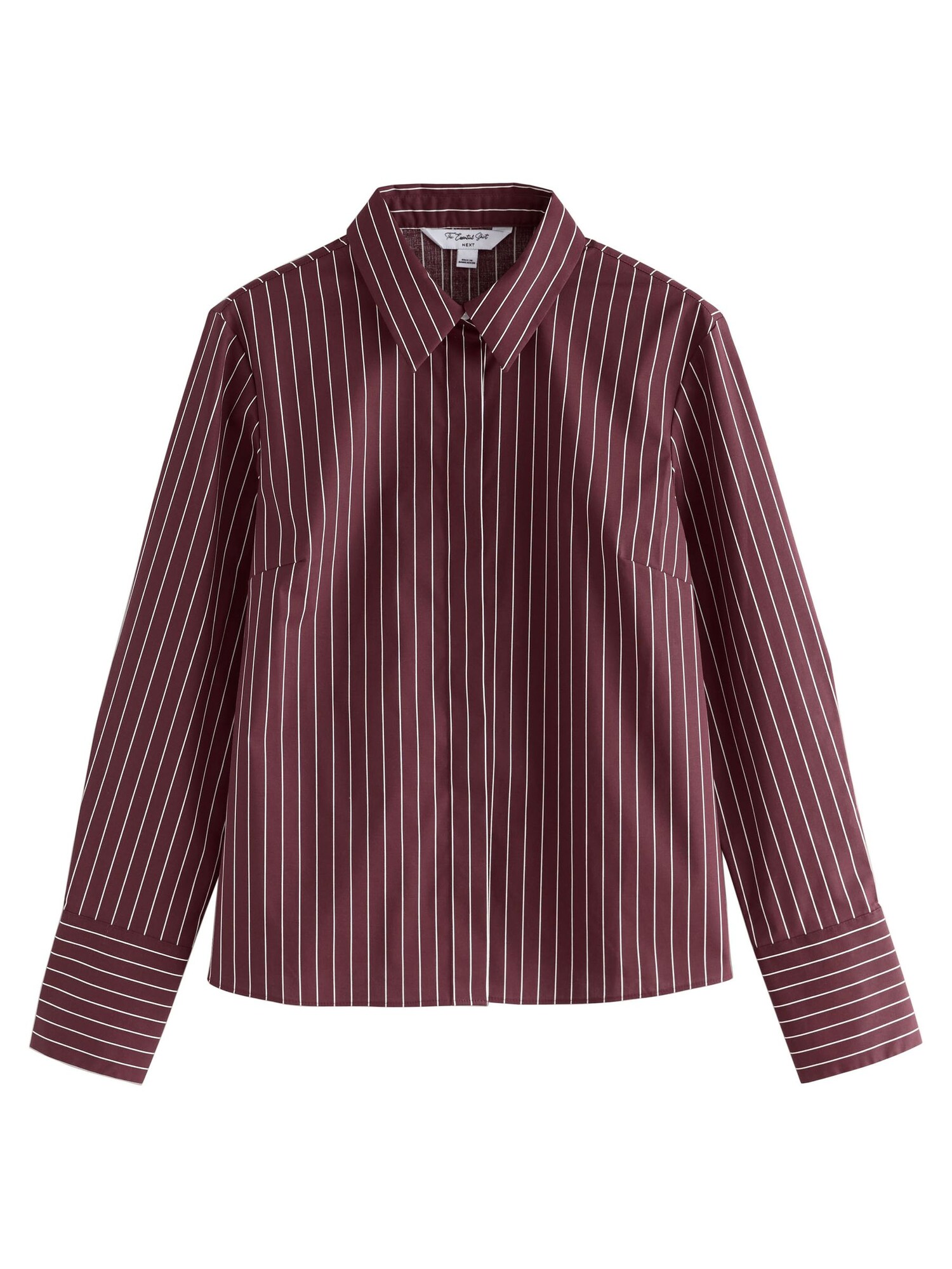 Next Bluză Essential  roșu burgundy / alb