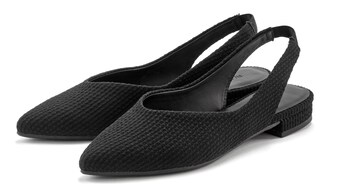 LASCANA, Bokaszíj balerina, fekete
