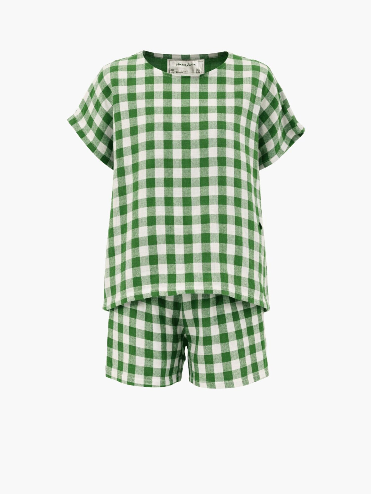 AmourLinen Pijama 'Cloud Nine'  verde