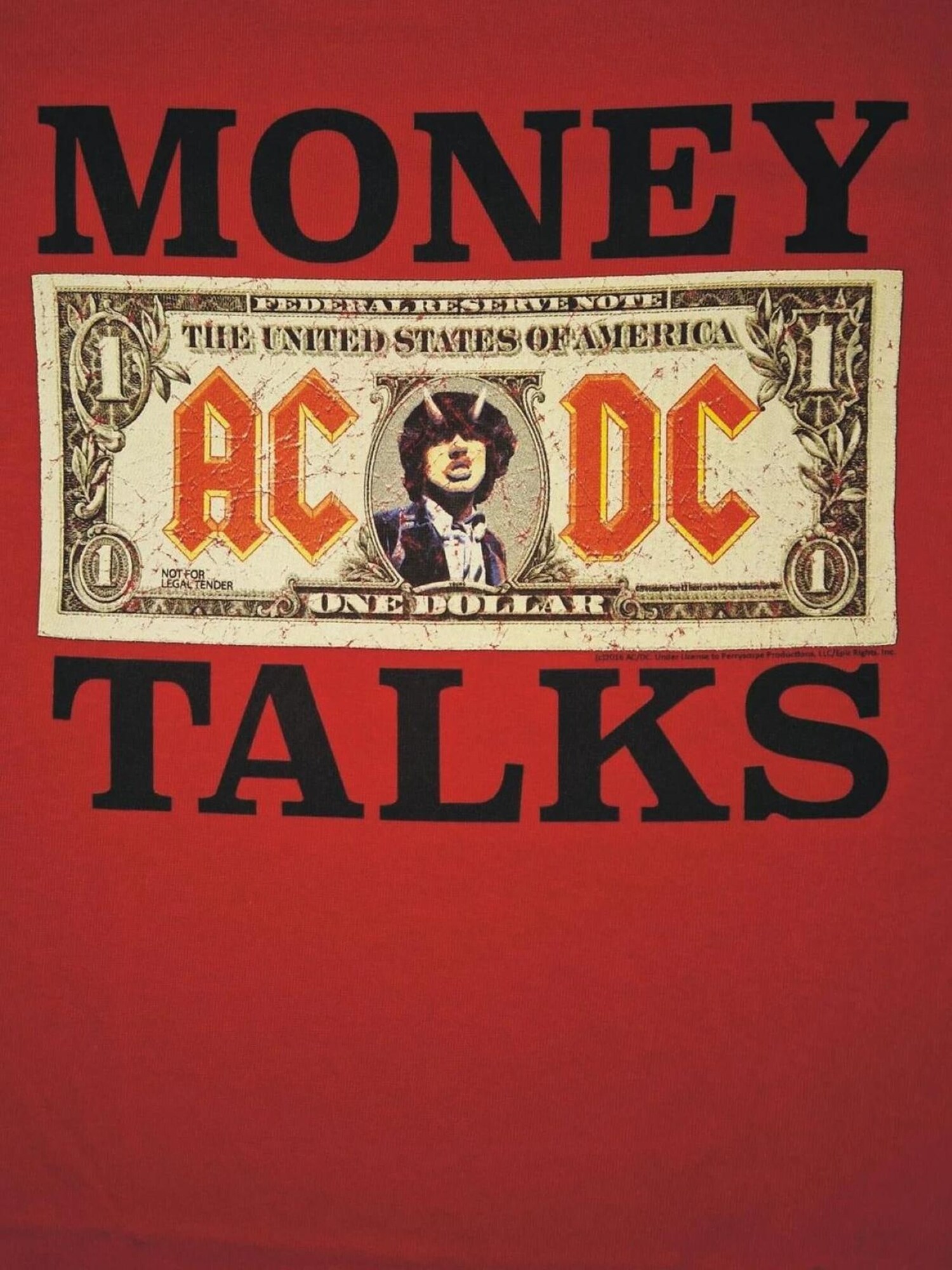AC/DC Camiseta 'Money Talks'  rojo – imagen 3