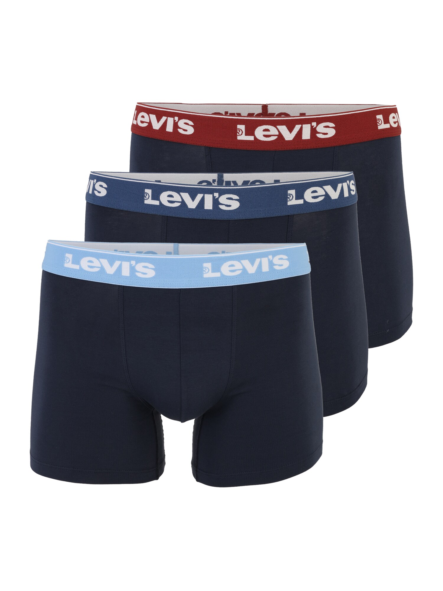 LEVI'S ® Boxeri  bleumarin / albastru deschis / roşu închis / alb