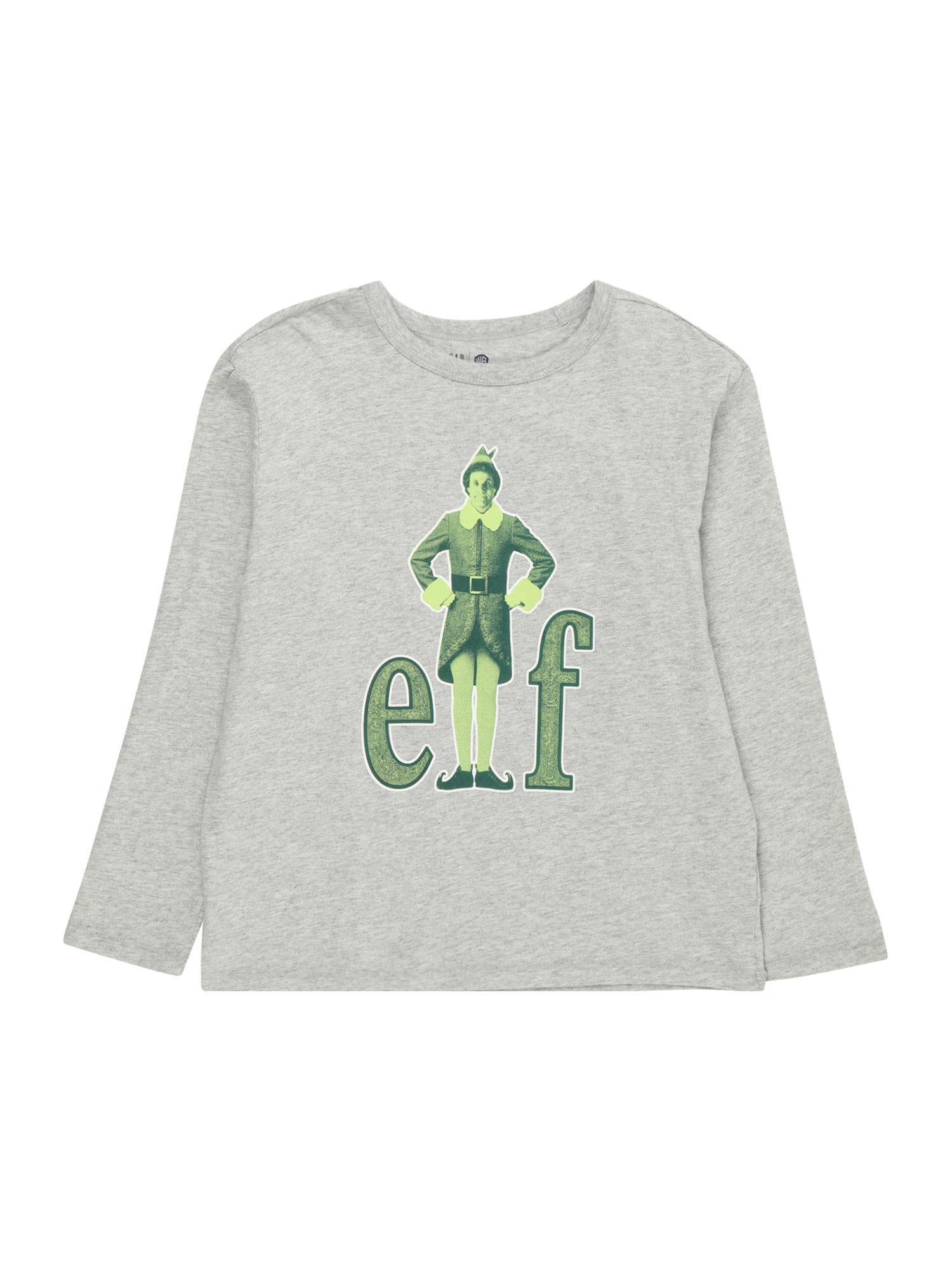GAP Majica 'ELF'  siva melange / zelena / svijetlozelena / tamno zelena