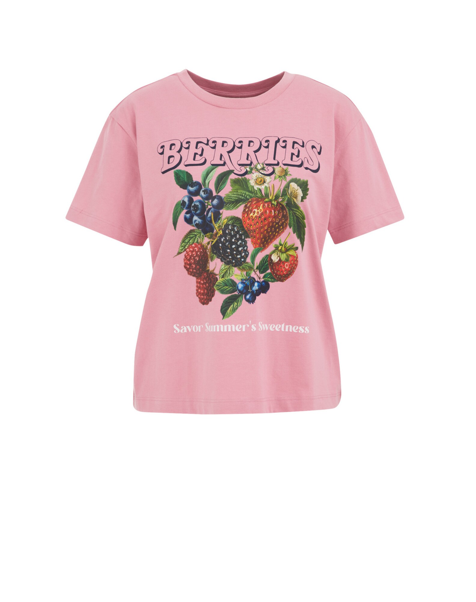WE Fashion Póló  zöld / rózsaszín / piros / fekete akciós termékkép 1