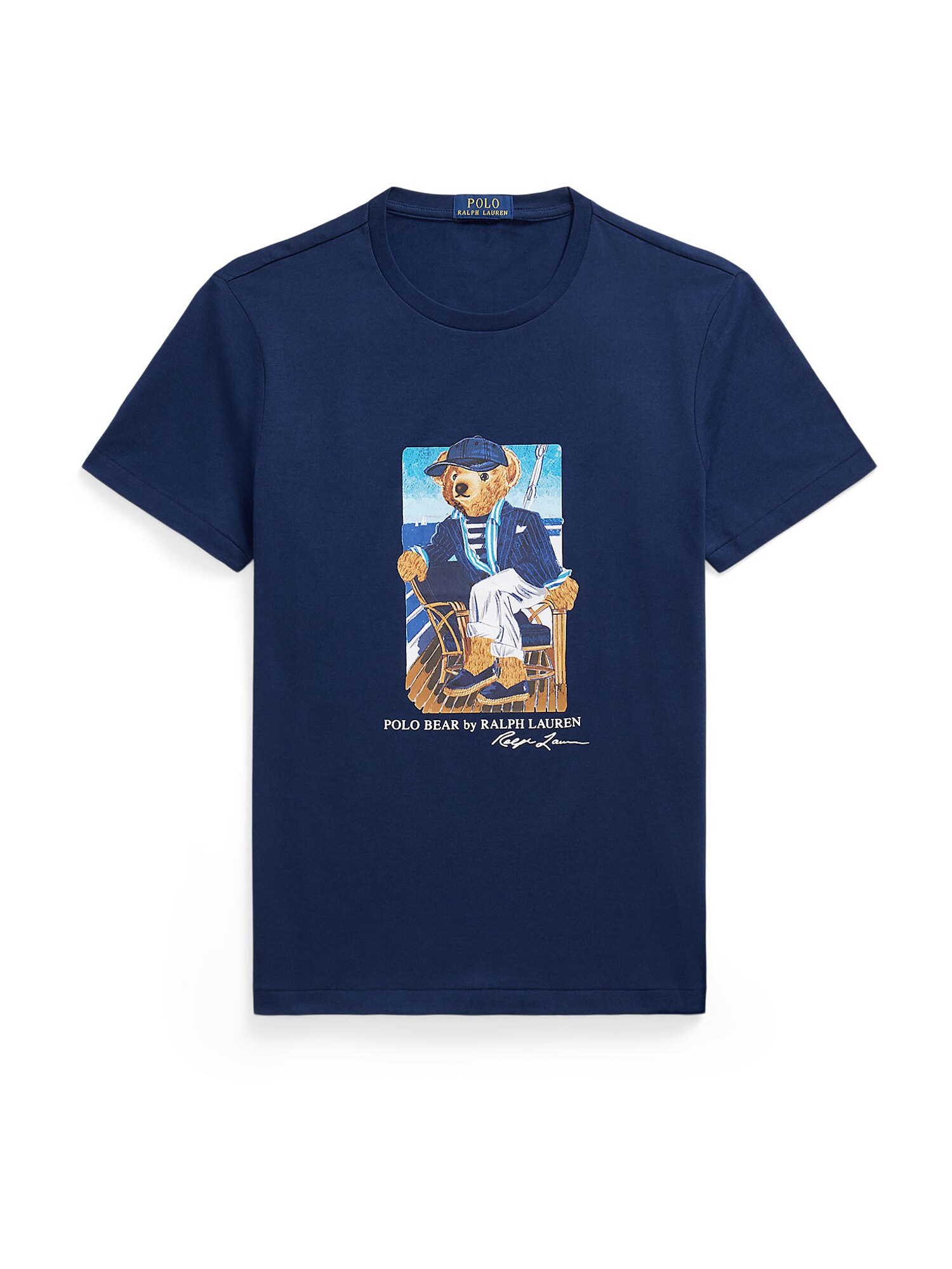 Polo Ralph Lauren Camiseta navy / azul claro / marrón claro / blanco