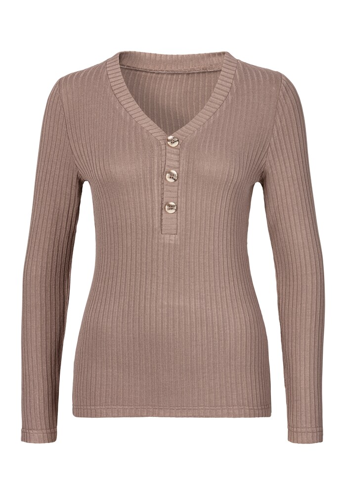 LASCANA Shirt Damen Größe L taupe