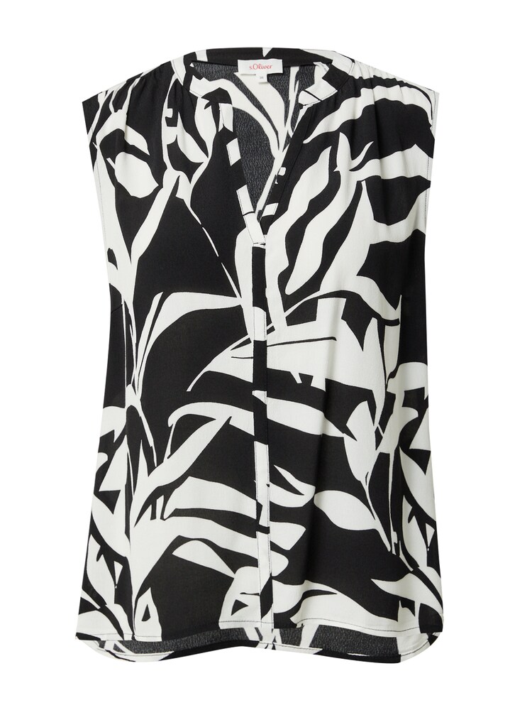 s.Oliver Bluse Damen Größe XS schwarz / weiß