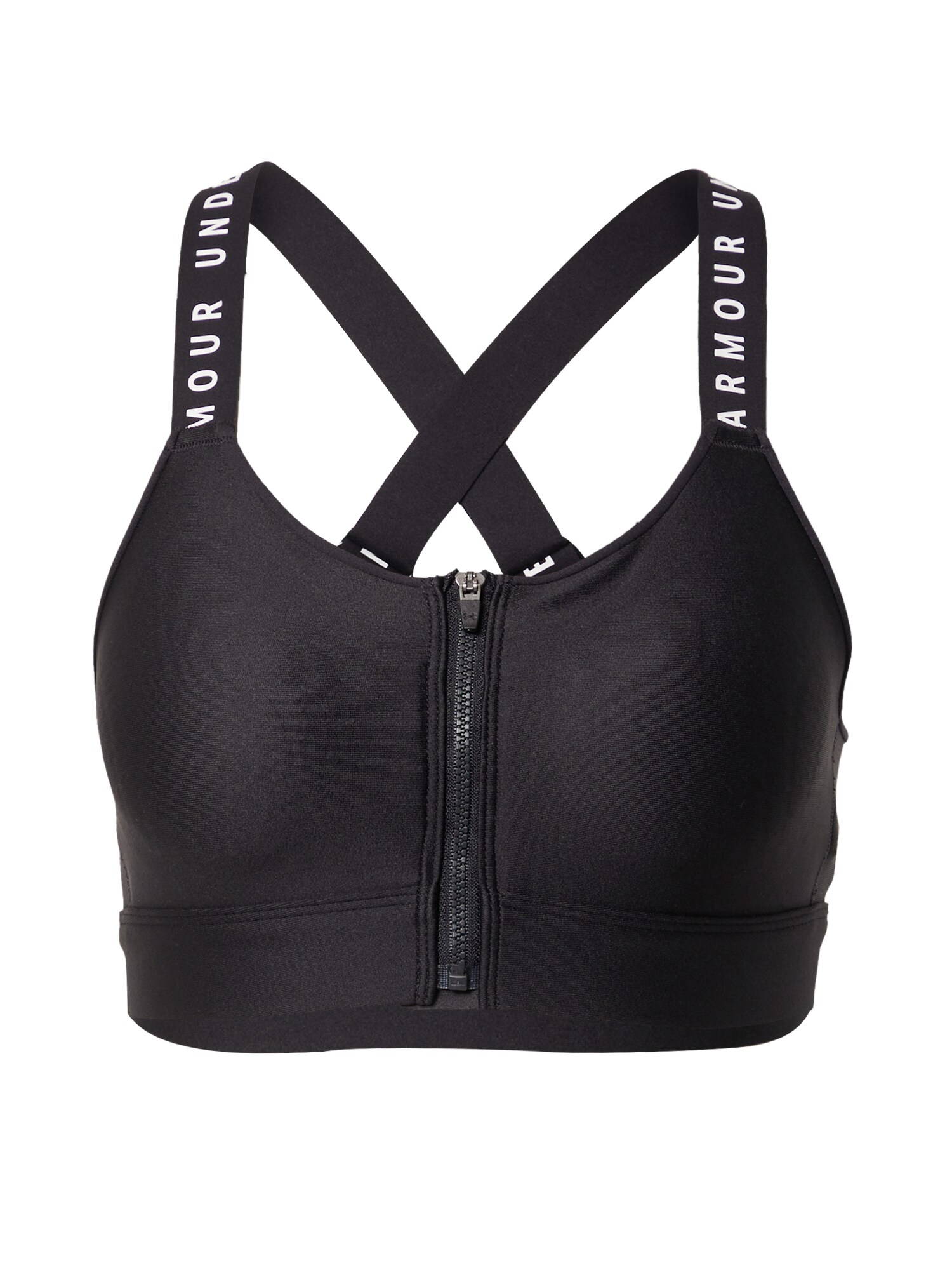 UNDER ARMOUR Sutien sport  negru / alb