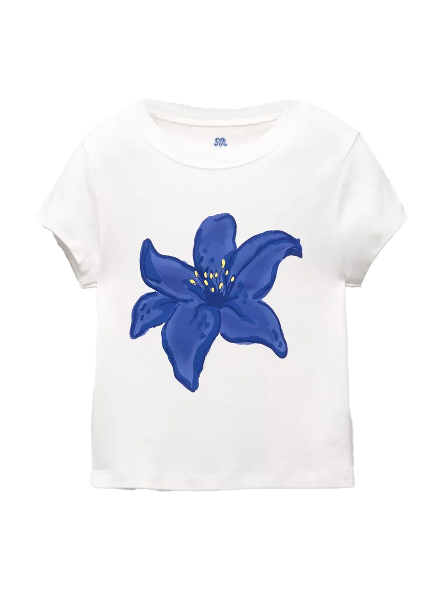 Pull&Bear Tricou  albastru marin / albastru gențiană / galben / alb