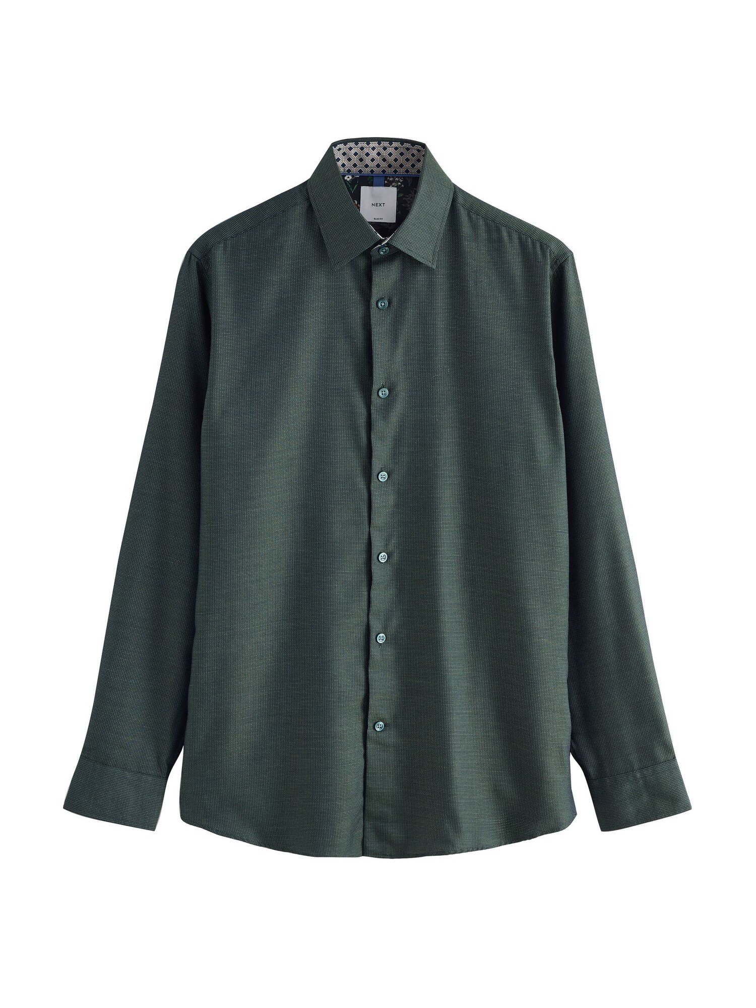 Next Cămașă  verde închis / negru