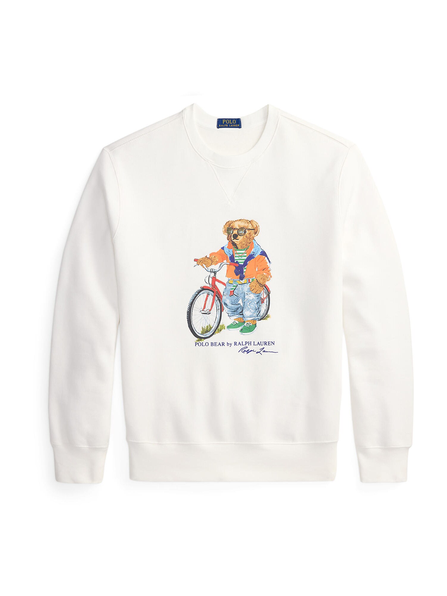 Polo Ralph Lauren Bluză de molton  indigo / portocaliu / alb