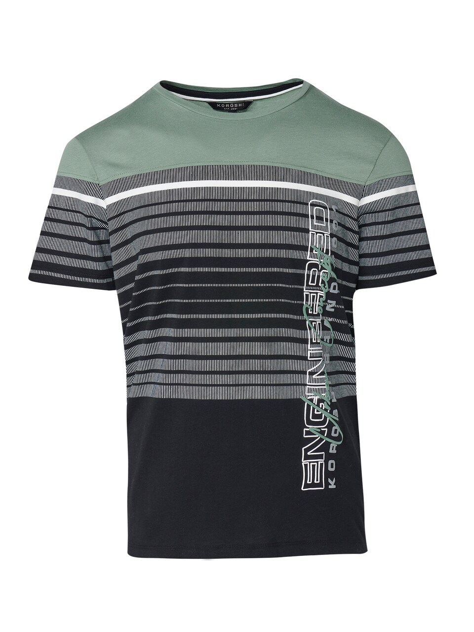 T-shirt pastellgrön / svart