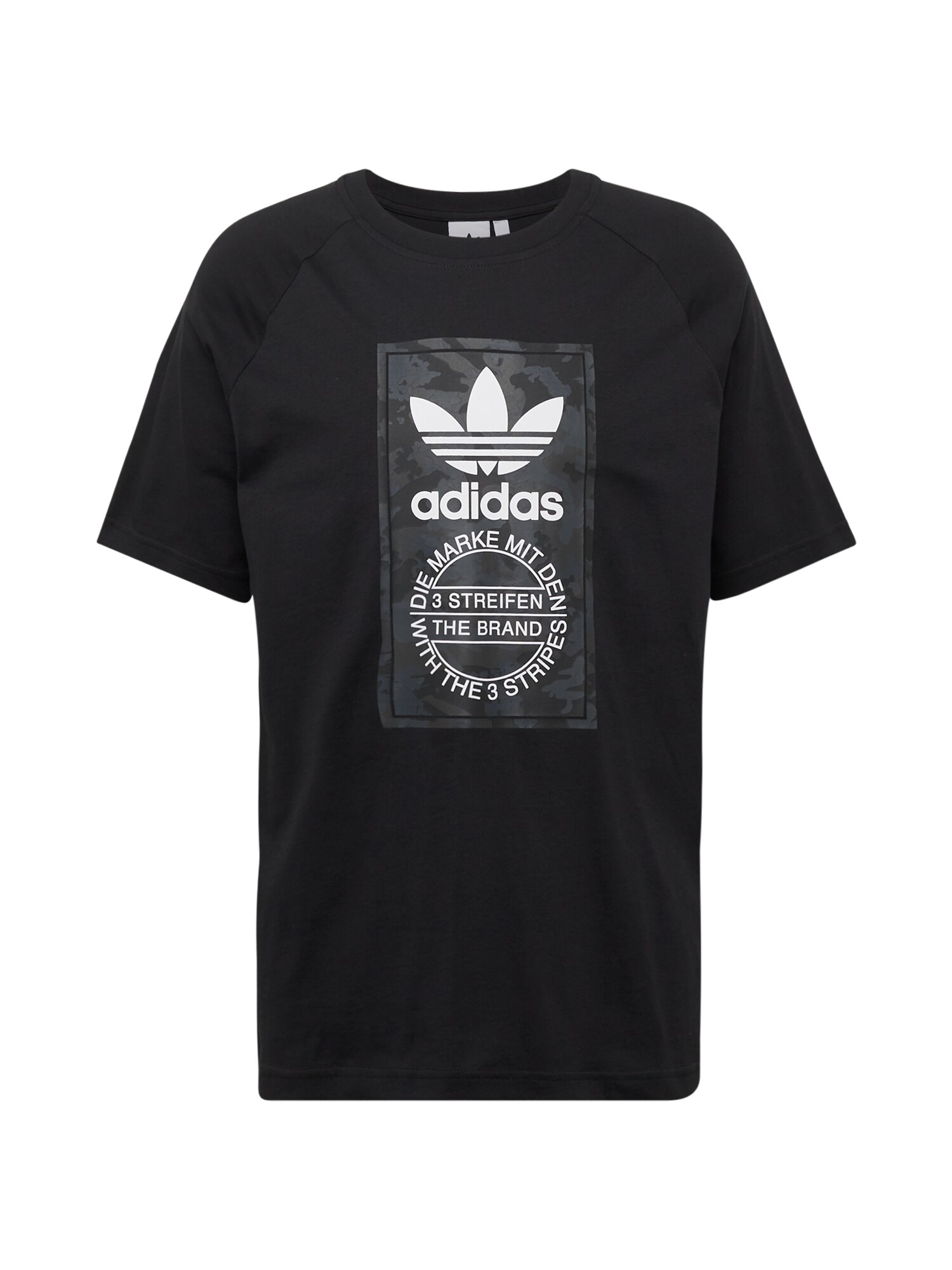 ADIDAS ORIGINALS Tričko  sivá / tmavosivá / čierna / biela