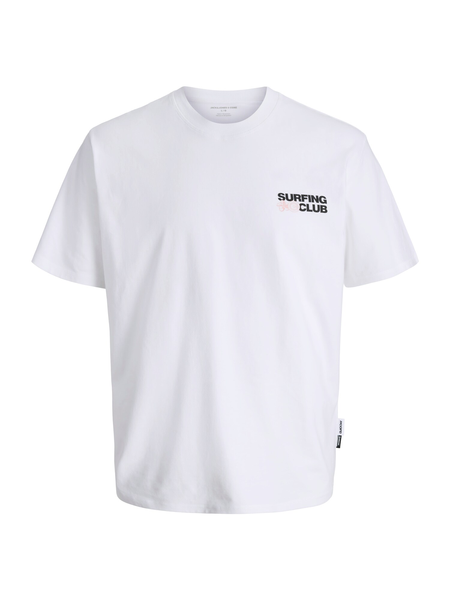 JACK & JONES Tričko 'JCOMarina'  ružová / čierna / biela