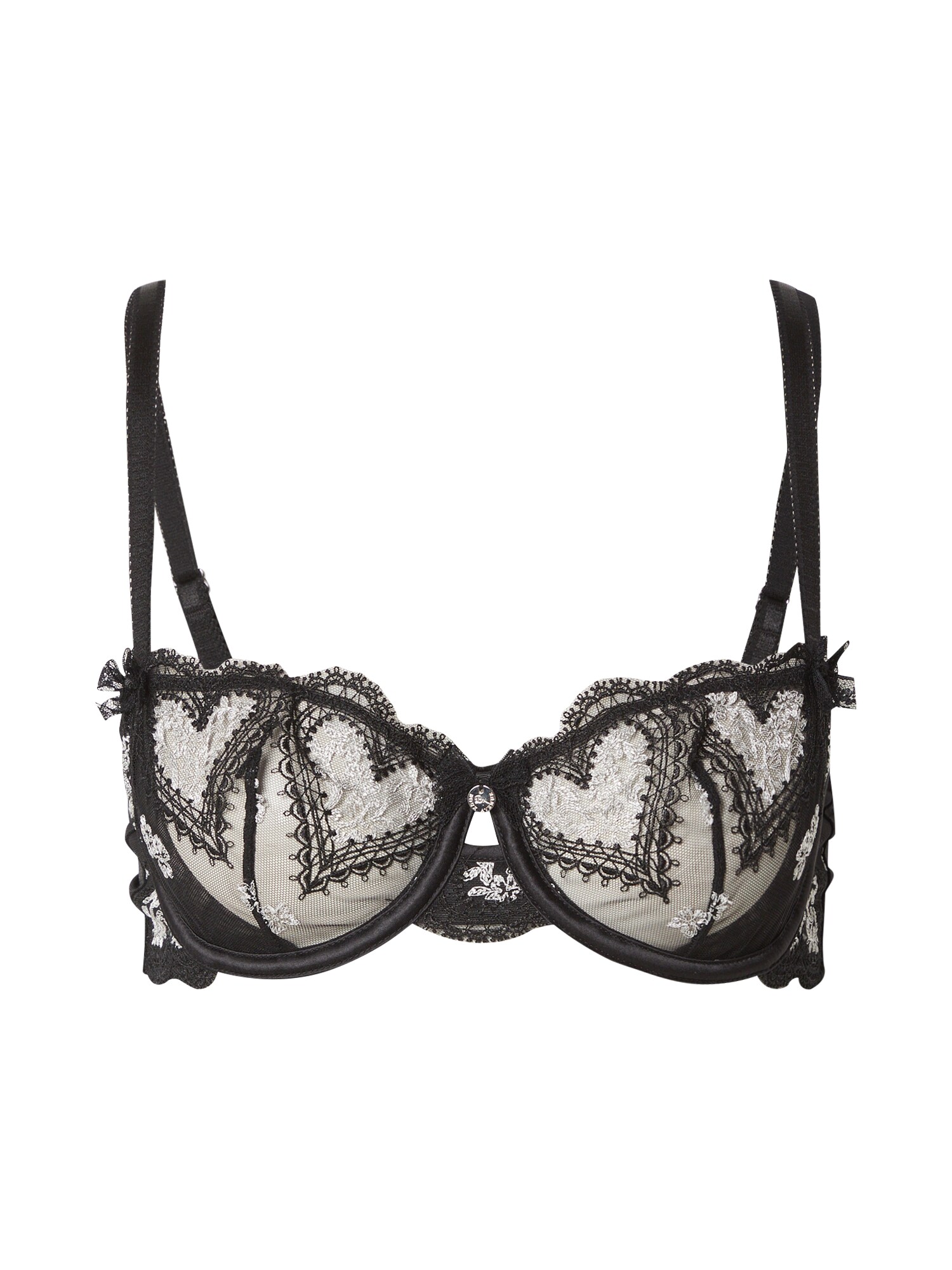 Boux Avenue Melltartó 'AMORE'  fekete / fehér akciós termékkép 1