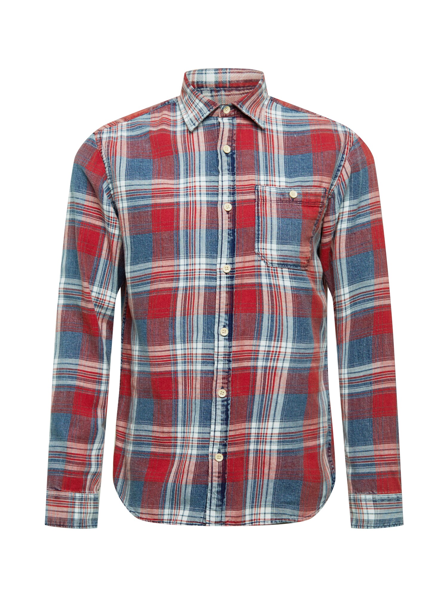JACK & JONES Srajca  vinsko rdeča / bela / mornarska
