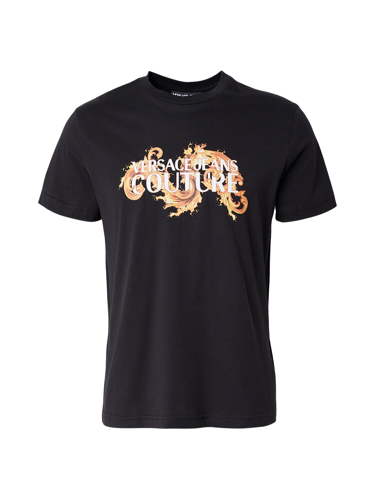 Versace Jeans Couture Tricou  maro / galben auriu / negru / alb