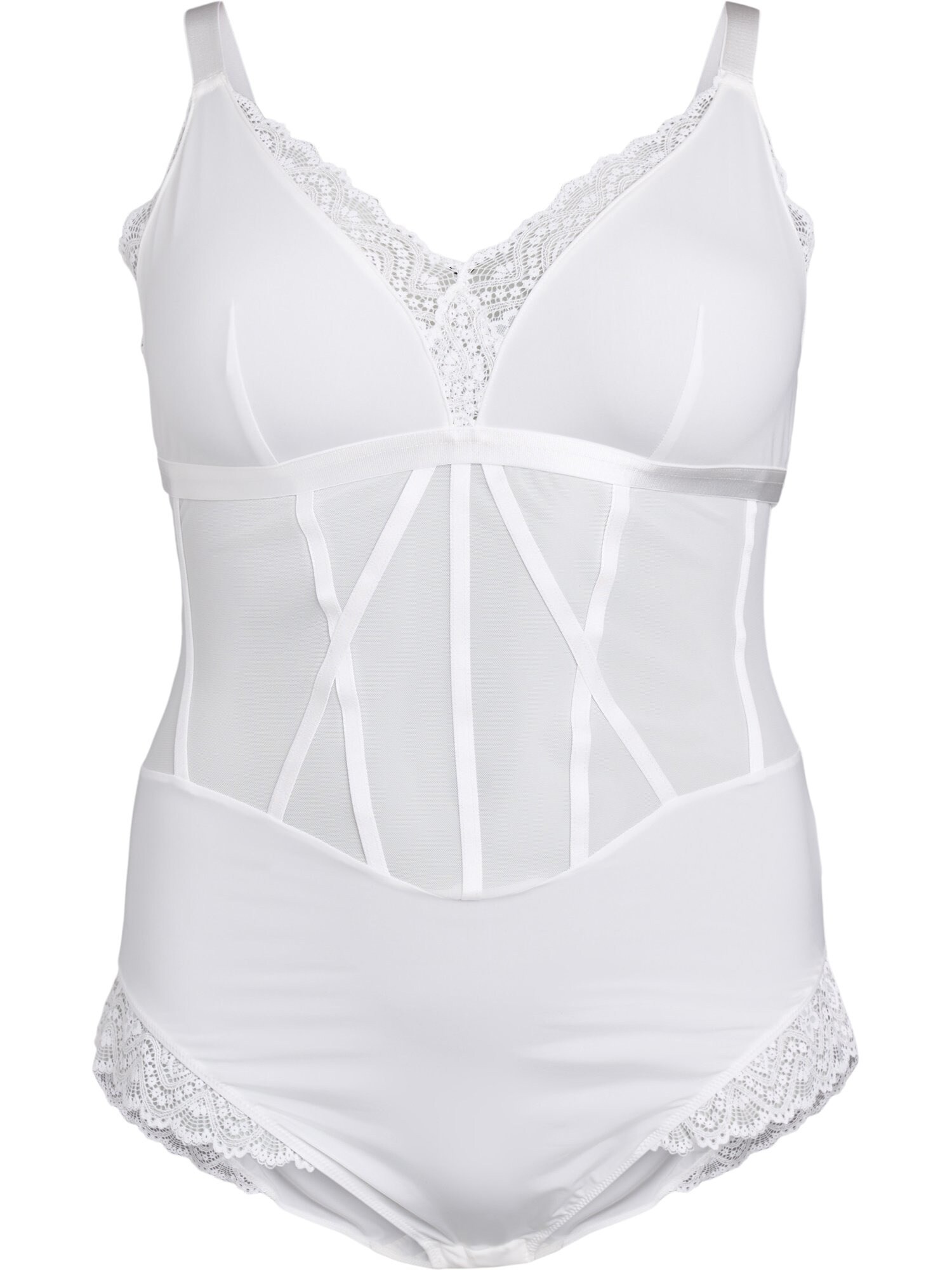 Devoted by Zizzi Body Lsara  alb