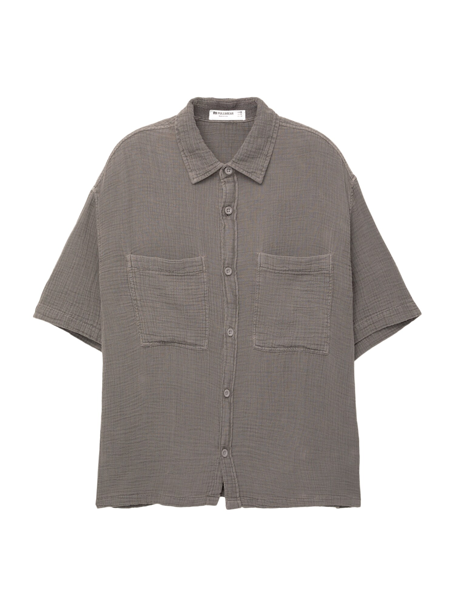 Pull&Bear Cămașă  gri închis