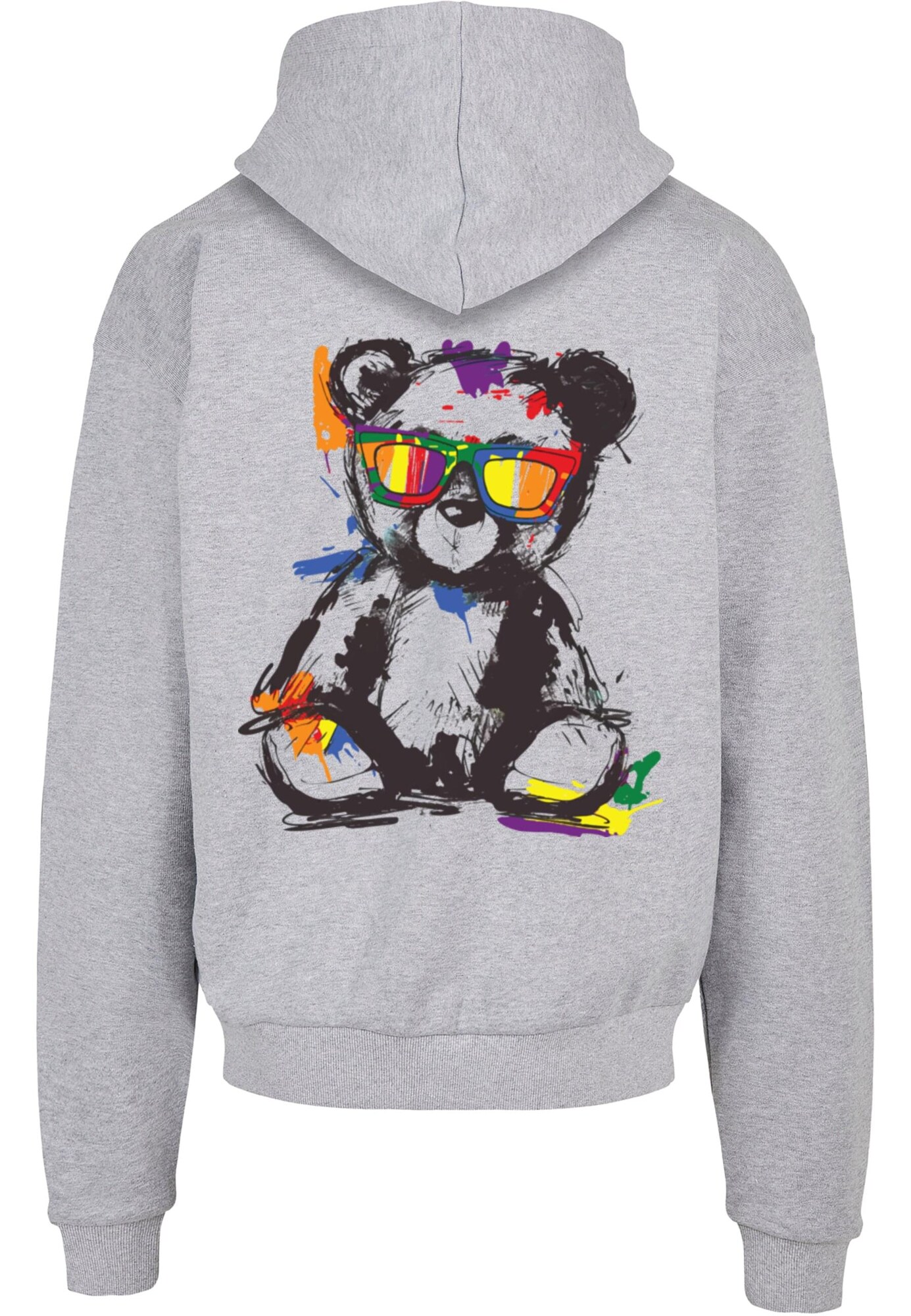 Merchcode Tréning póló 'Love Teddy'  sárga / szürke / zöld / piros termék 2. képe