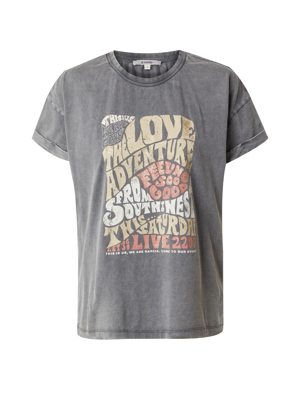 T-shirt guld / mörkgrå / hummer