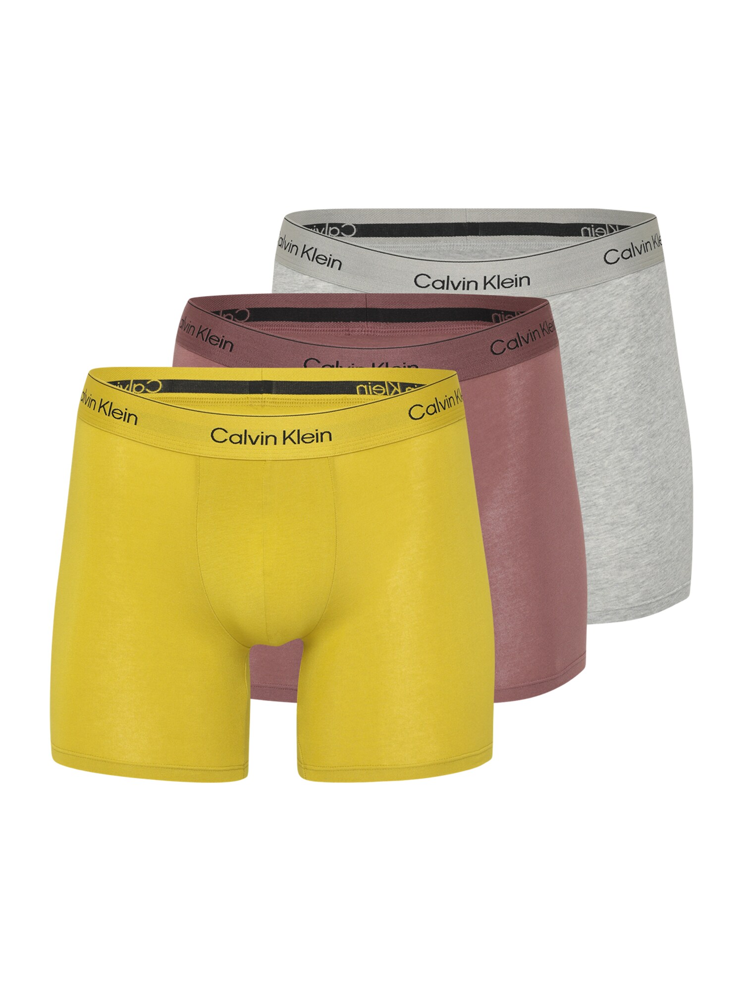 Calvin Klein Underwear Boxeri  galben muștar / gri amestecat / roșu burgundy / negru