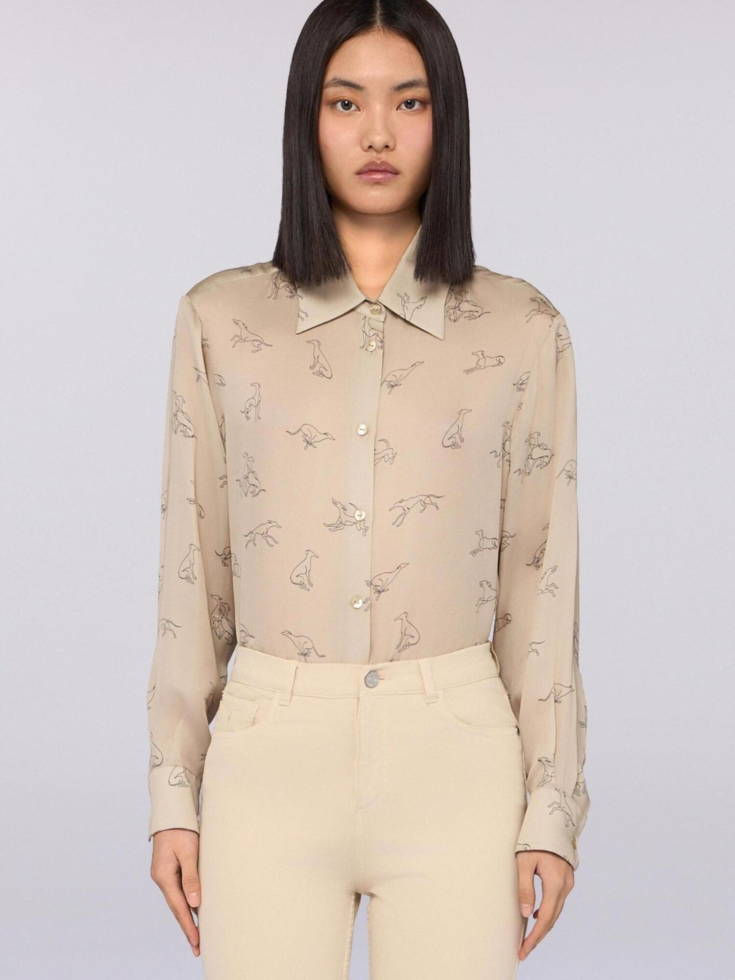 Trussardi Blusa crema – imagen 2