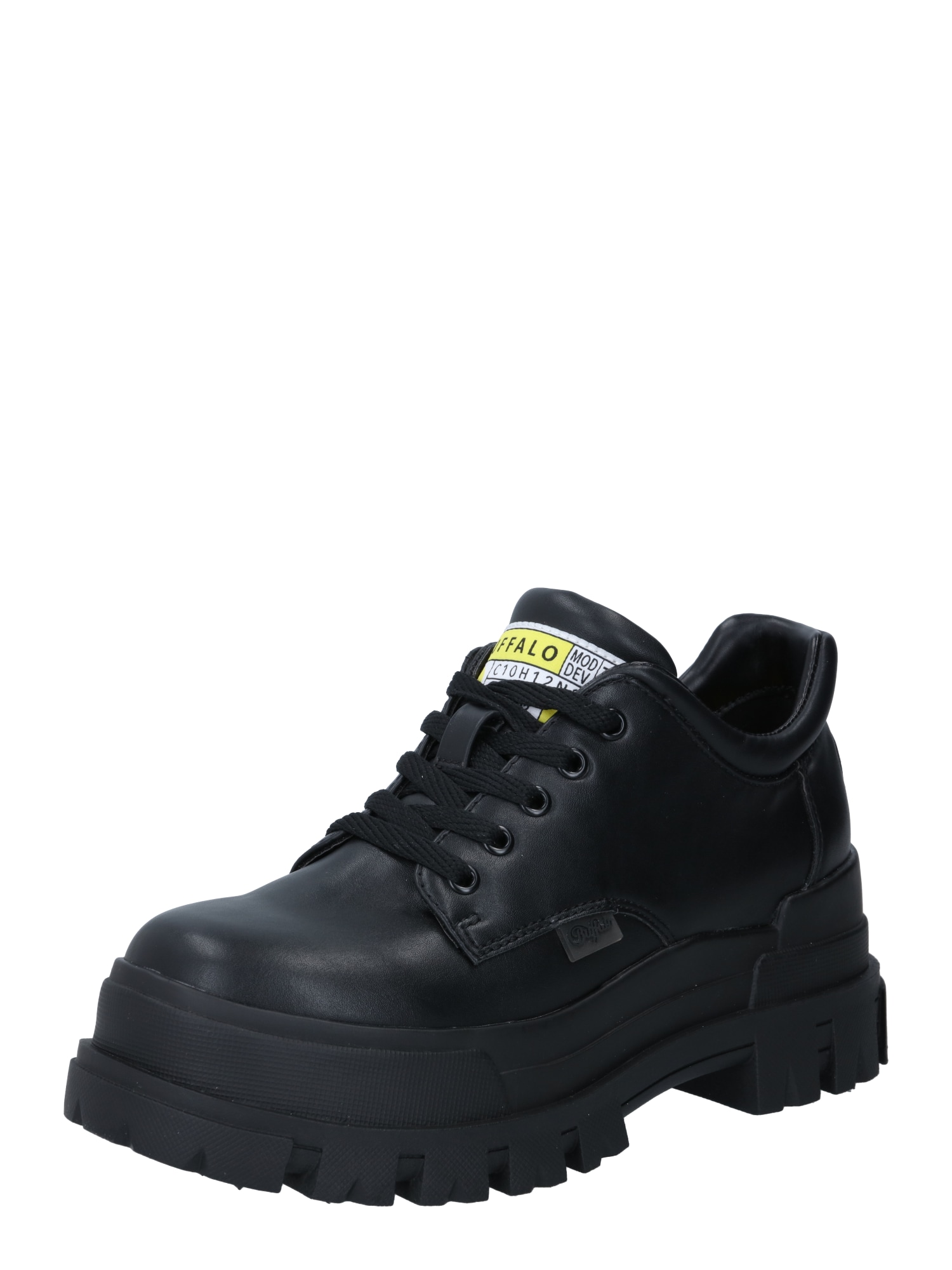 BUFFALO Обувки с връзки 'ASPHA CLS'  жълто / черно