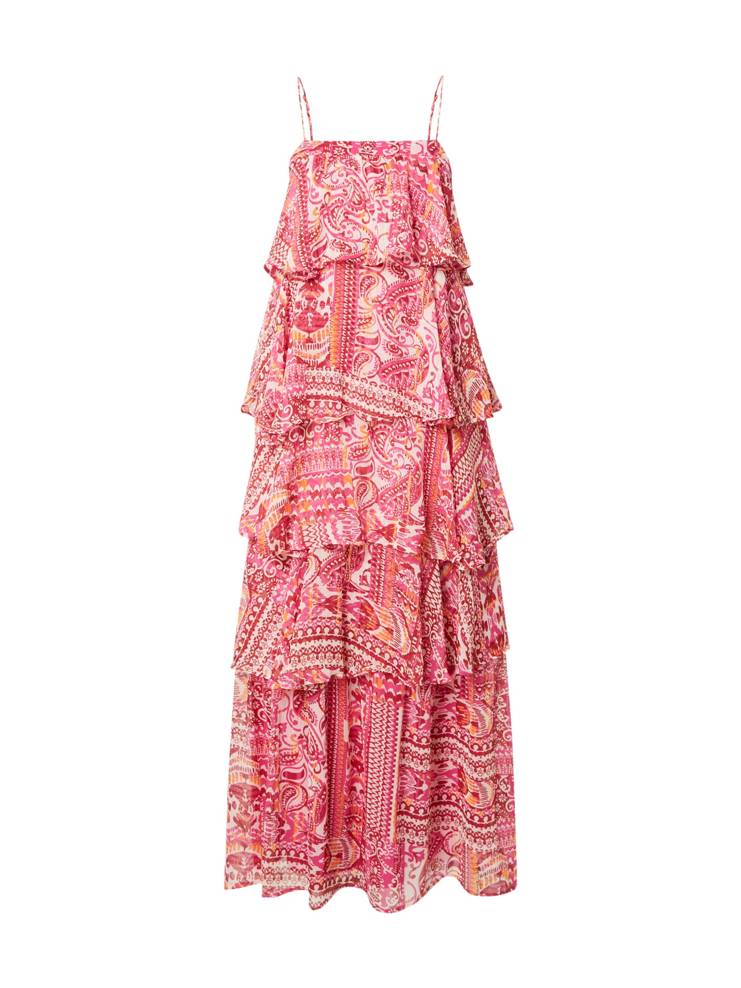 ONLY Rochie ONLASTA  portocaliu / fucsia / alb