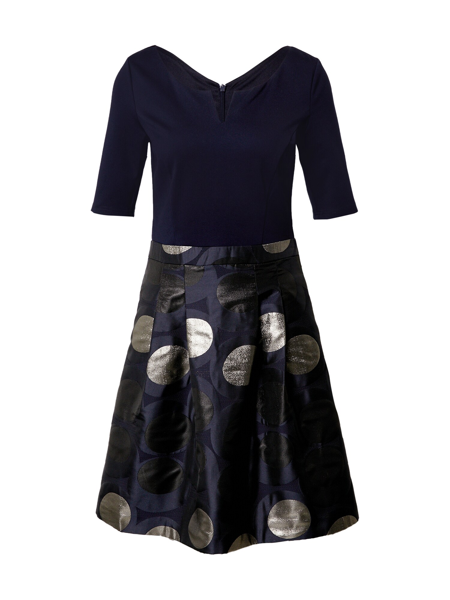 Esprit Collection Suknelė  tamsiai mėlyna / sidabrinė / juoda