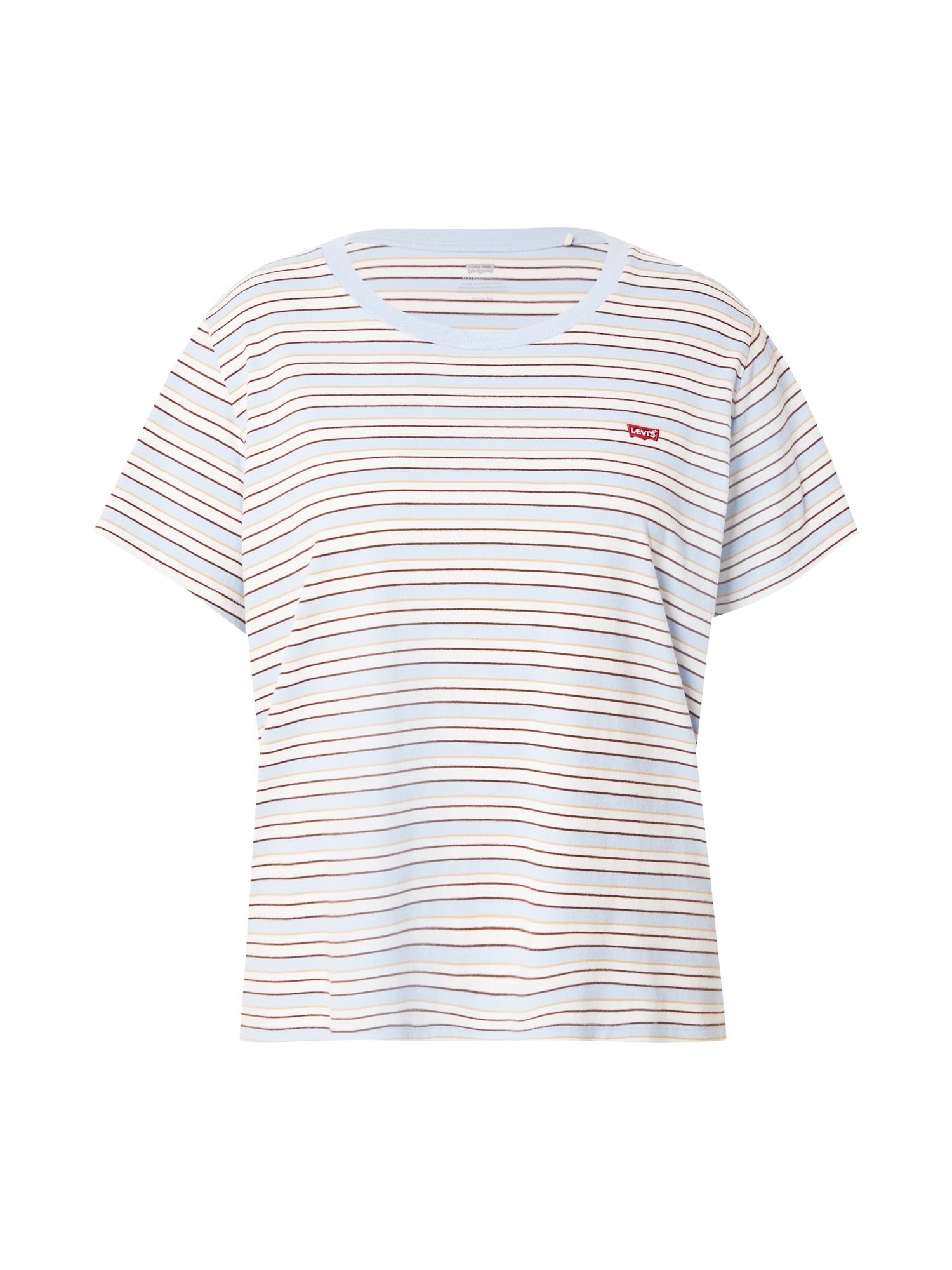 Levi's® Plus Póló 'The Perfect'  bézs / galambkék / sötét barna / gyapjúfehér akciós termékkép 1
