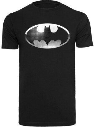 F4NT4STIC Shirt ‘DC Comics Batman Spot’ Lichtgrijs / Zwart / Wit