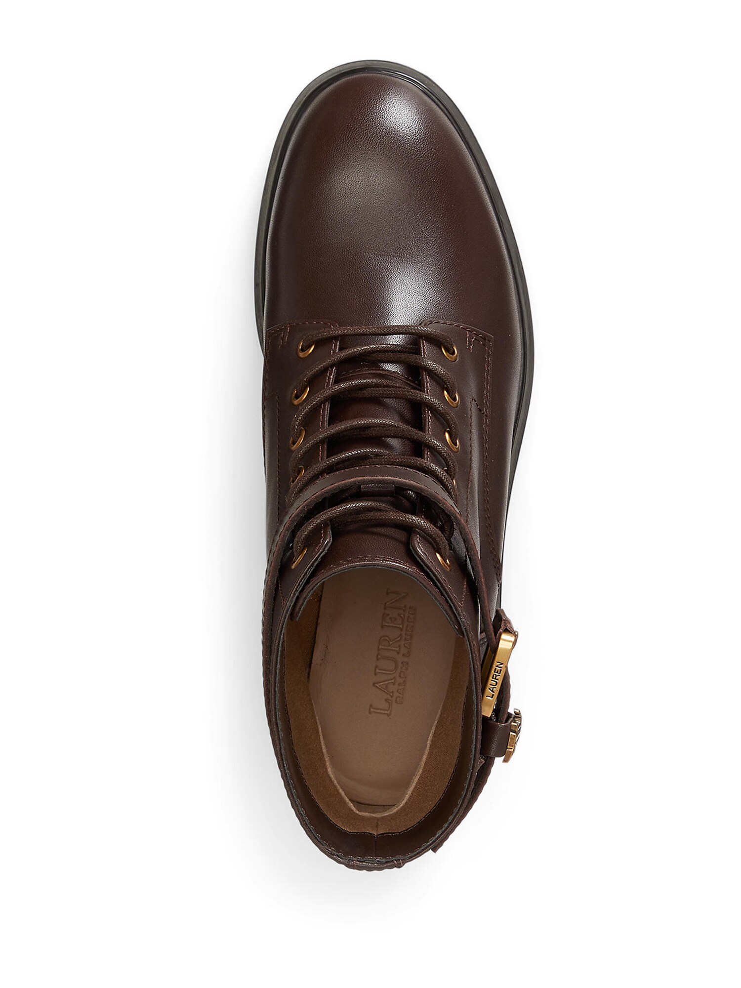 Lauren Ralph Lauren Botines con cordones 'ALLYSON'  chocolate – imagen 3