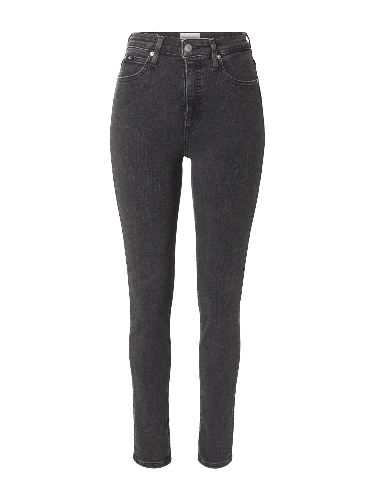 Calvin Klein Jeans Džínsy 'HIGH RISE SKINNY'  čierny denim