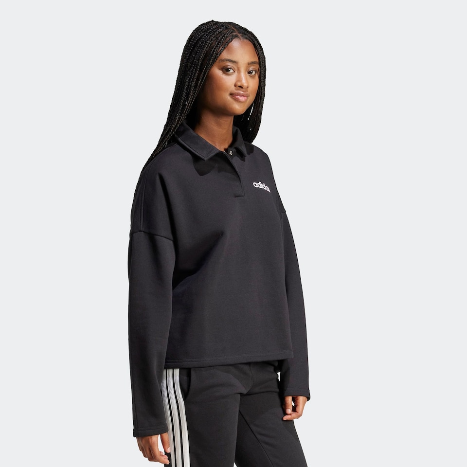 Sport sweatshirt 'ESSENTIALS LINEAR FLEECE POLO'