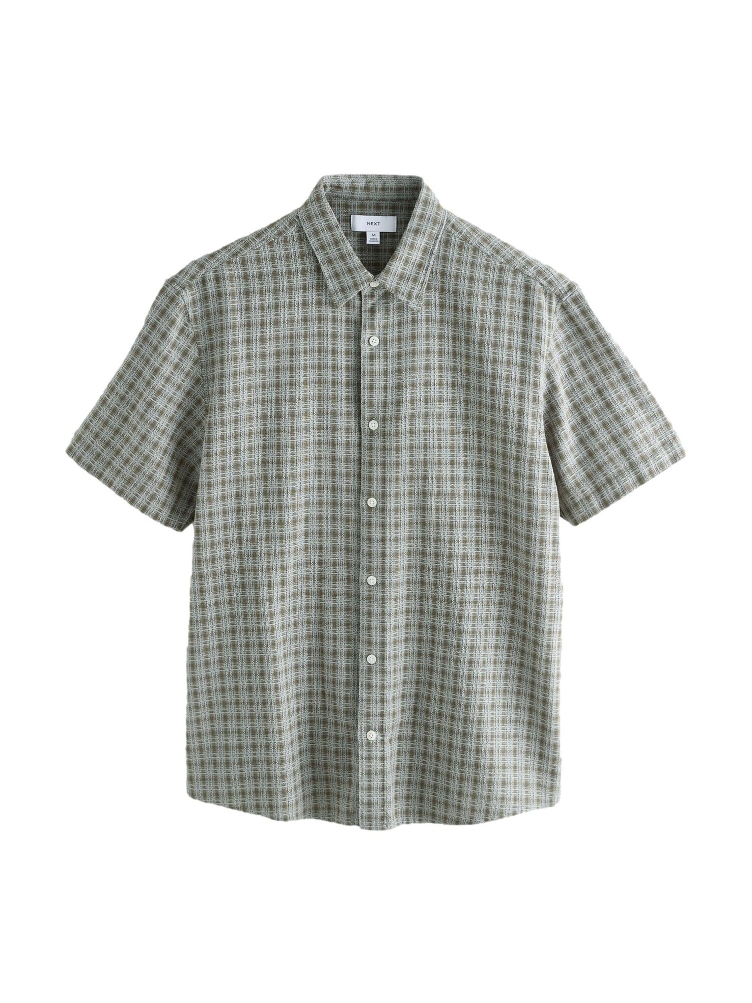 Next Cămașă  gri deschis / verde