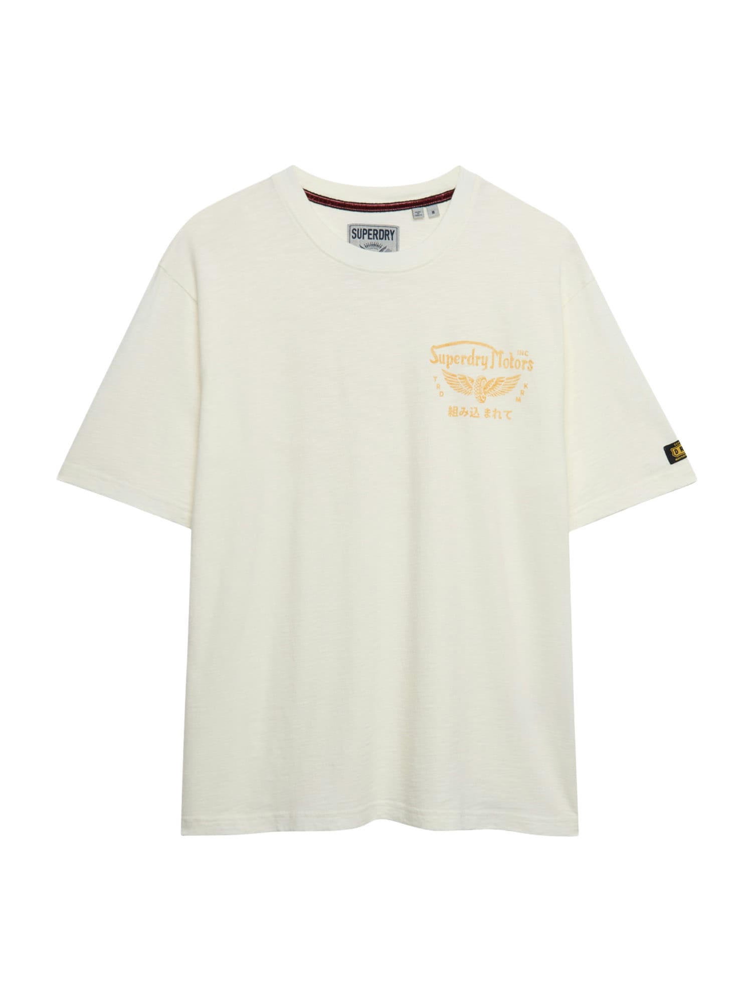 Superdry & Co Tricou 'HERITAGE BIKER'  portocaliu / alb natural