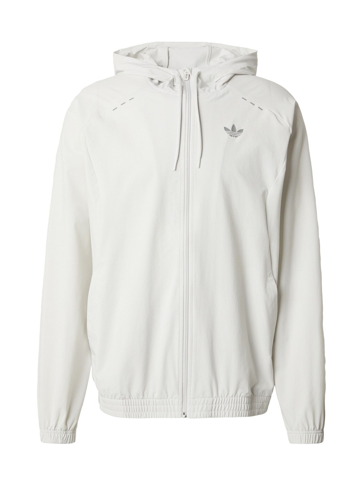 ADIDAS ORIGINALS Sudadera con cremallera 'Trefoil Essentials'  gris claro / plata